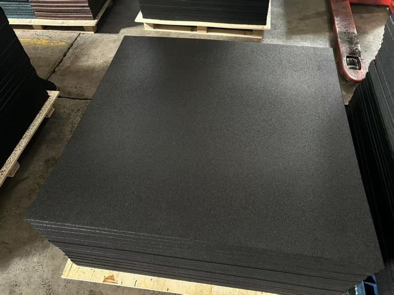 Bottle of professional anti-static rubber floor cleaner